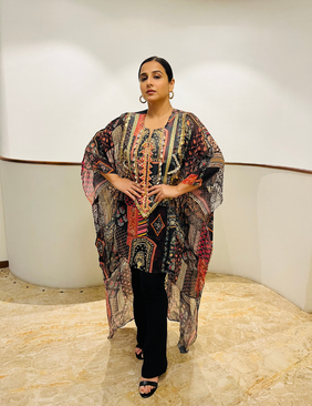 Shells & Spells Black Printed Kaftan